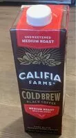 Mängden socker i Cold brew black coffee medium roast