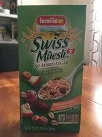Mängden socker i Familia, Swiss Muesli