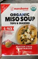 Mängden socker i Organic miso soup