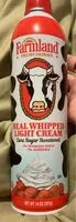 Mängden socker i Real Whipped Light Cream