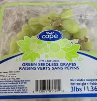 Mängden socker i Green seedless grapes