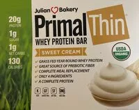 Mängden socker i Primal thin whey protein bar