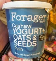 Mängden socker i Cashew yogurt and oats and seeds