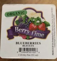 Mängden socker i Organic blueberries