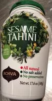 Mängden socker i Tahini (Sesame Tahini)