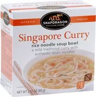 Mängden socker i Singapore-Style Laksa Curry Rice Noodle Soup