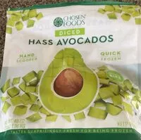 Mängden socker i Diced Hass avocados