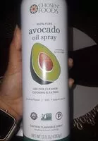 Mängden socker i Chosen foods 100% pure avocado oil spray
