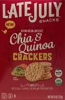 Mängden socker i Organic Chia & Quinoa Crackers