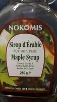 Mängden socker i Sirop D'érable 250g Pur 100% Origine Canada