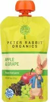 Mängden socker i Peter rabbit organics organic apple and grape pure fruit snack