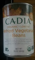 Mängden socker i Cadia, organic refried vegetarian beans