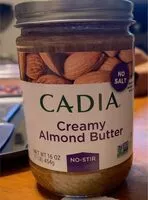 Mängden socker i Creamy almond butter
