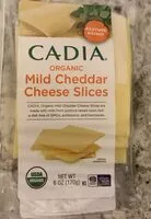 Mängden socker i Organic mild cheddar cheese slices