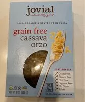 Mängden socker i Grain free cassava orzo