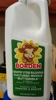 Mängden socker i Cultured whole buttermilk
