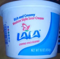 Mängden socker i Mexican style sour cream