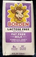 Mängden socker i Lactose Free Fat Free Milk