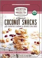 Mängden socker i Coconut cranberry nut snack