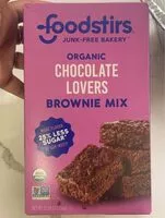 Mängden socker i Organic Chocolate lovers brownie mix