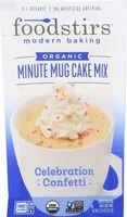 Mängden socker i Organic Minute Mug Celebration Confetti Cake Mix
