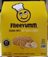 Mängden socker i Biscuits aux bananes et érable