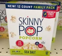 Mängden socker i Skinny pop popcorn