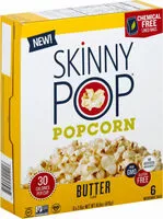 Mängden socker i Skinnypop butter popcorn