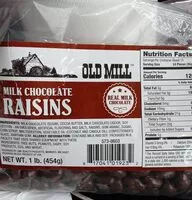 Mängden socker i Milk Chocolate Raisins