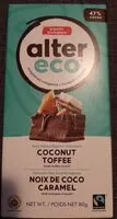 Mängden socker i 47% Cacao Coconut Toffee Organic Dark Chocolate
