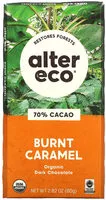 Mängden socker i Burnt caramel organic chocolate