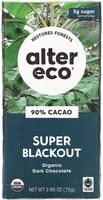 Mängden socker i Dark Super Blackout Organic Chocolate