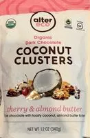 Mängden socker i Organic Dark chocolate Coconut Clusters