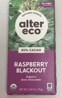 Mängden socker i Raspberry Blackout Organic Dark Chocolate