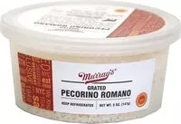 Mängden socker i Grated pecorino romano