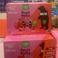 Mängden socker i Strawberry & Raspberry Fruit Rolls