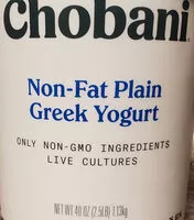 Socker och näringsämnen i Chobani inc