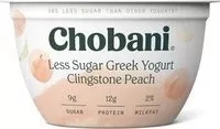 Mängden socker i Less Sugar Greek Yogurt Clingstone Peach