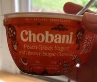 Mängden socker i Peach Greek Yogurt with Brown Sugar Oatmeal