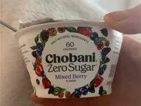 Mängden socker i Chobani Zero Sugar Mixed Berry Flavor