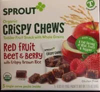 Mängden socker i Toddler red fruit beet & berry crispy chews