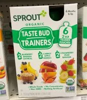 Mängden socker i Sprout organic taste bud trainers