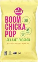 Mängden socker i Angie's, boom chicka pop, sea salt popcorn