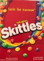 Mängden socker i Skittles