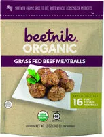Mängden socker i Beetnik organic grass fed beef meatballs