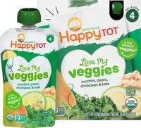 Mängden socker i Happytot organics veggie & fruit blend pureed baby food