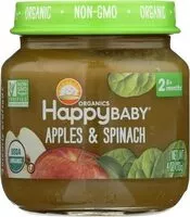 Mängden socker i Happybaby organics apples & spinach