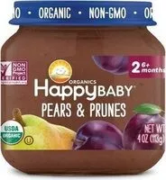 Mängden socker i Happybaby organics pears & prunes