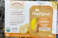 Mängden socker i Organic bananas with peanut