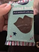 Mängden socker i Mini bark milk chocolate with cookie